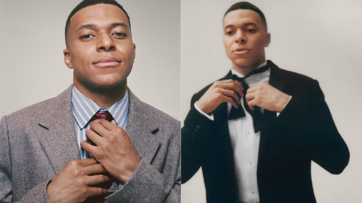 El embajador de Dior, Kylian Mbappé, luce la colección debut de Jonathan Anderson