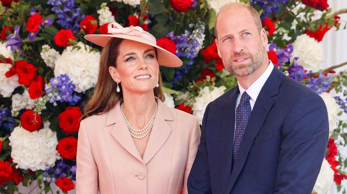 Kate Middleton viste moda francesa para recibir a Macron en Windsor