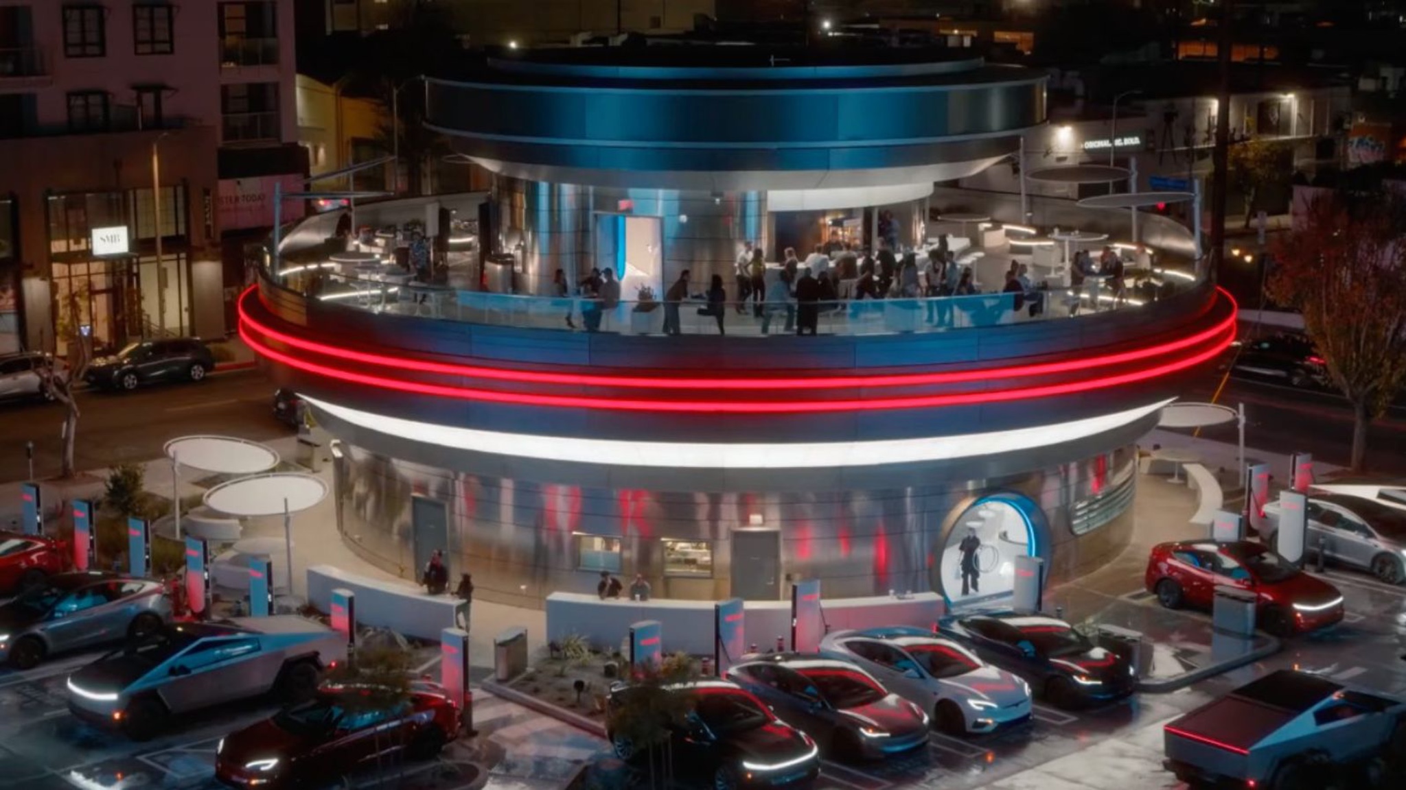 tesla-diner-ya-abrio-en-los-angeles-comida-cine-y-robots-en-un-solo-lugar