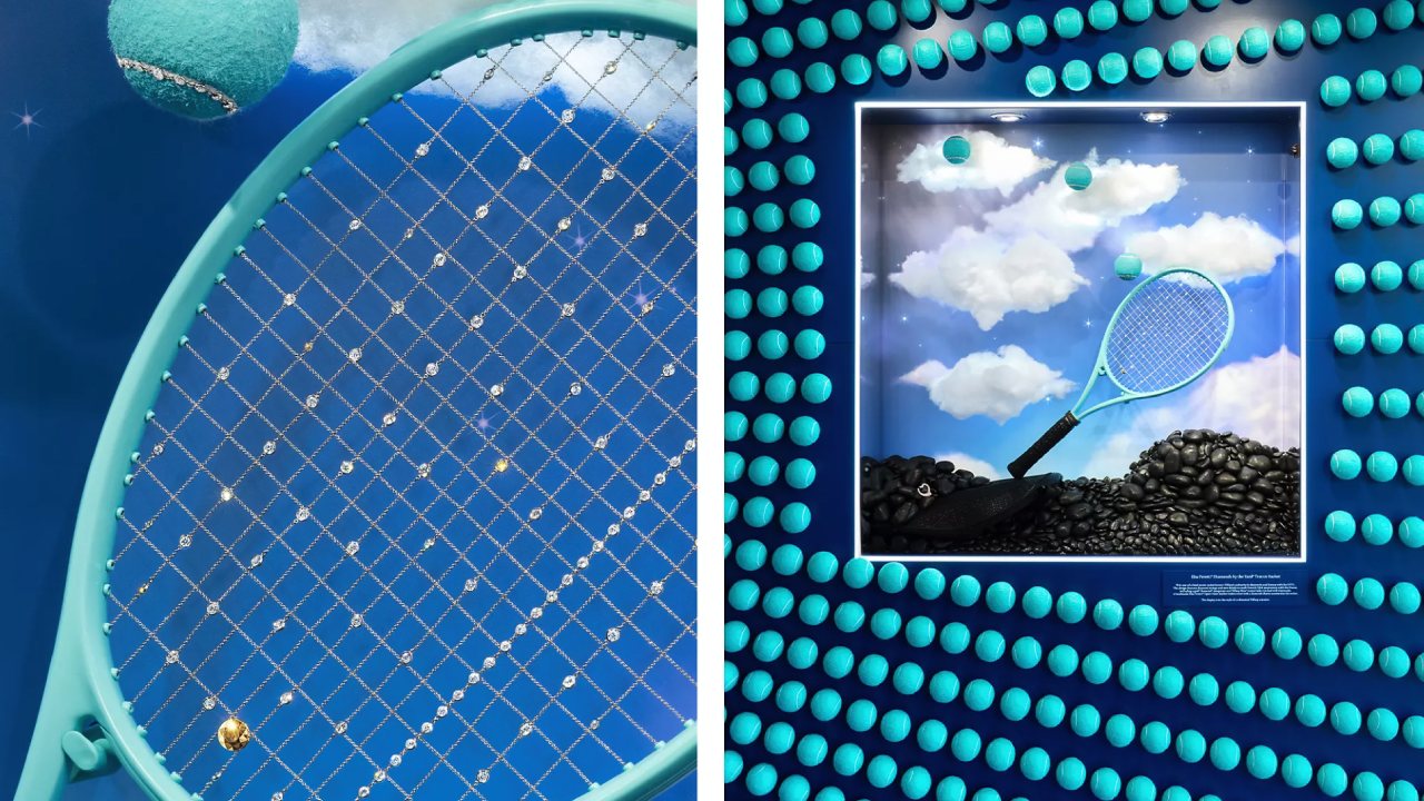Tiffany & Co. hace una raqueta de tenis con 108 diamantes