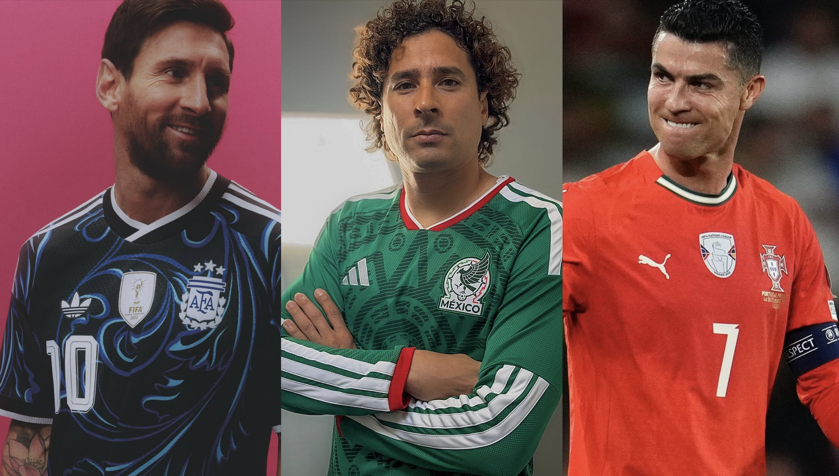 Cristiano Ronaldo, Memo Ochoa y Lionel Messi: los únicos futbolistas que jugarán seis Copas del Mundo y ya son leyenda