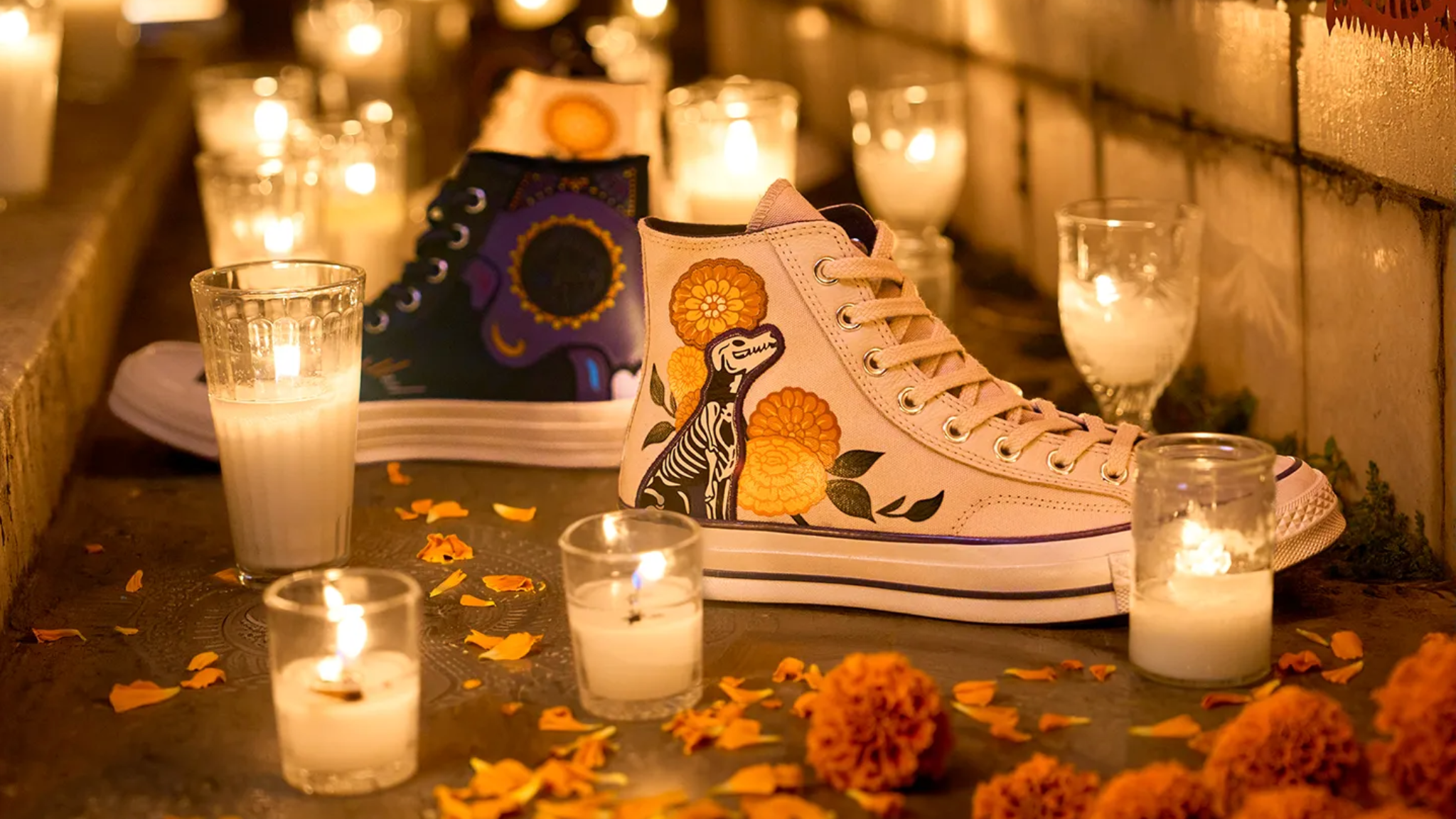 Converse lanza sus tenis de Día de Muertos 2026 con cempasúchil y xoloitzcuintle