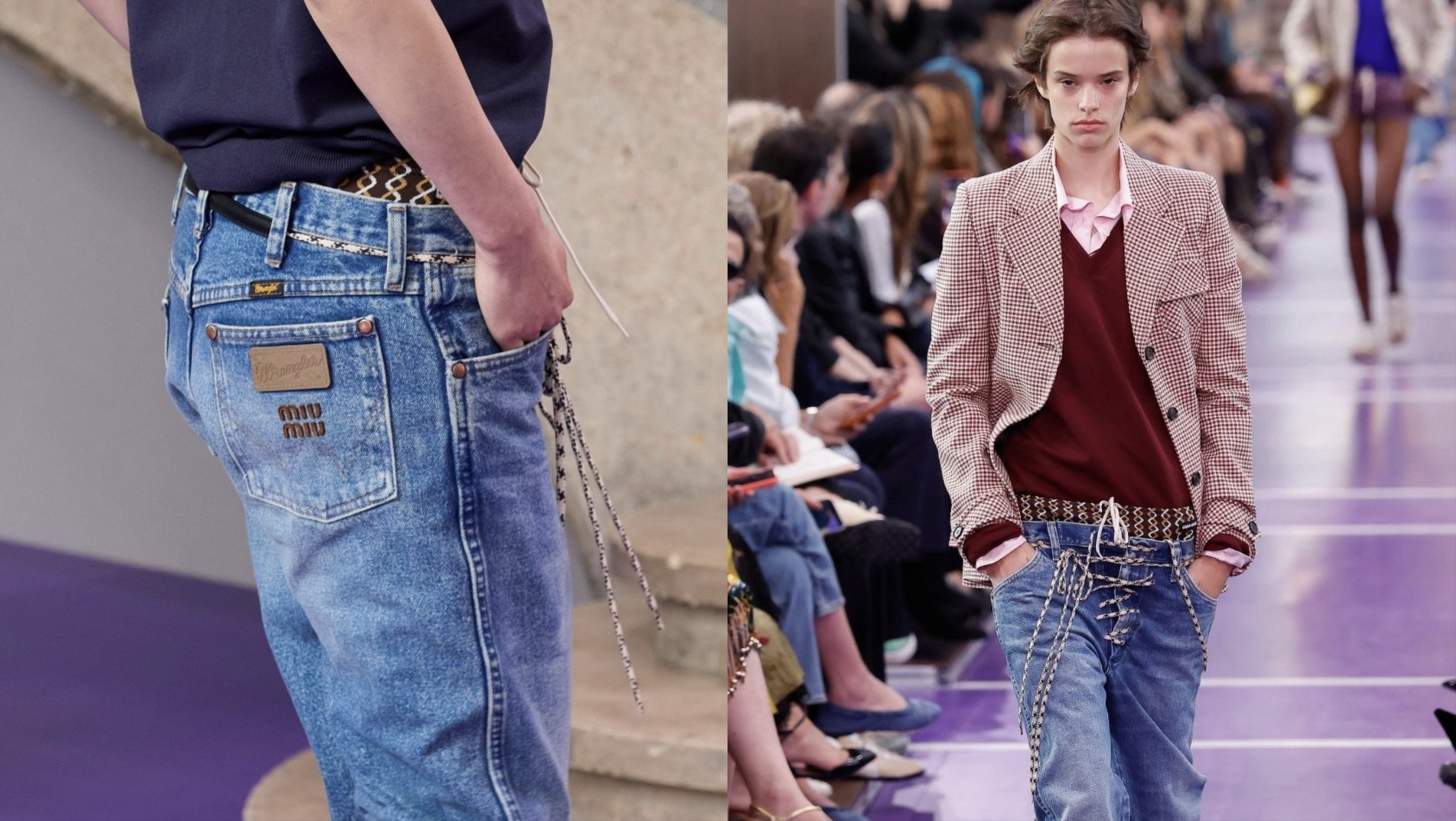Miu Miu reinventa los jeans de Wrangler